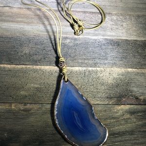 Blue Agate Necklace